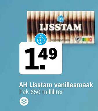 AH IJs stam vanillesmaak