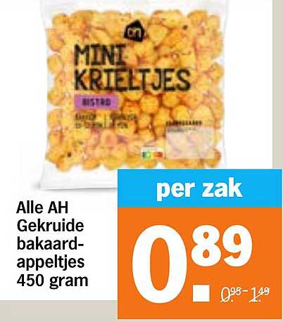 Alle AH Gekruide bakaard-appeltjes 450 gram