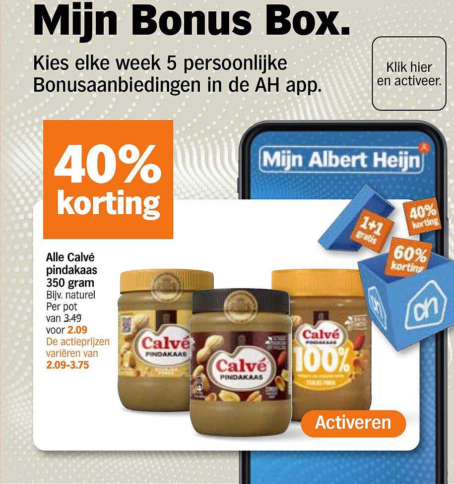 Alle Calvé pindakaas 350 gram