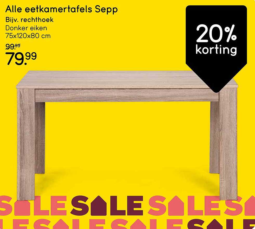 Alle eettafel Sepp