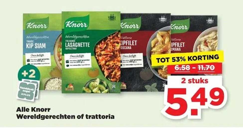 Alle Knorr Wereldgerechten of Trattoria