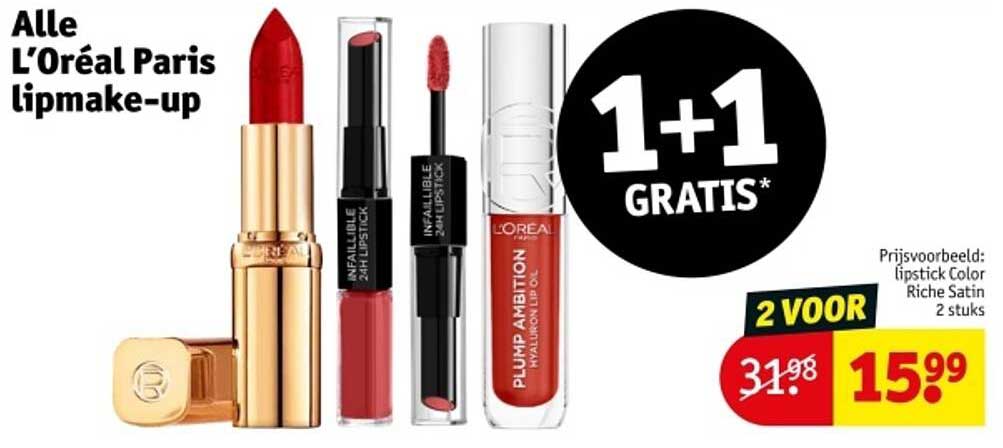 Alle L’Oréal Paris lipmake-up