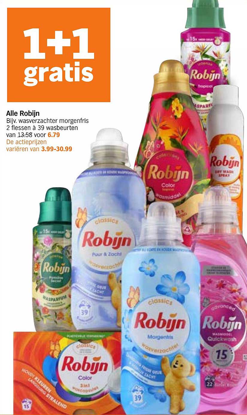 Alle Robijn - 1+1 gratis