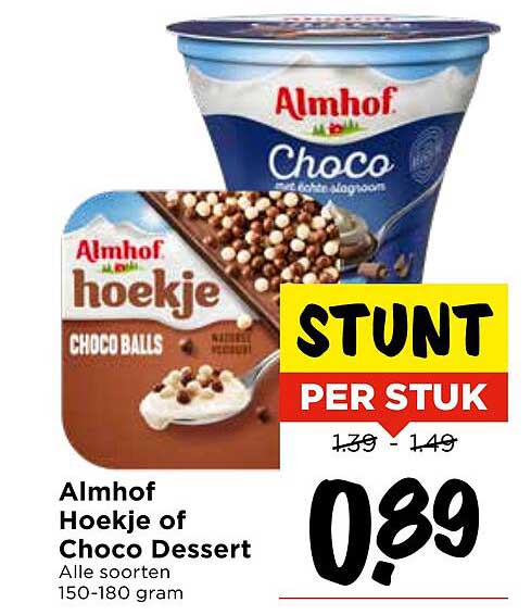 Almhof Hoekje of Choco Dessert
