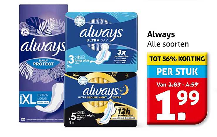 Always - Alle soorten