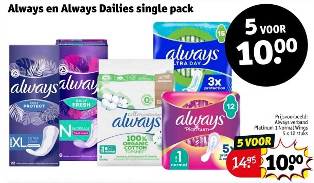Always en Always Dailies single pack