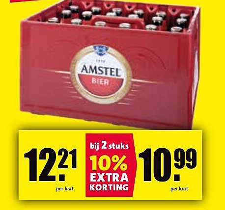 Amstel Bier - 10% Extra Kortingen bij 2 Stuks