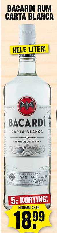 Bacardi Rum Carta Blanca