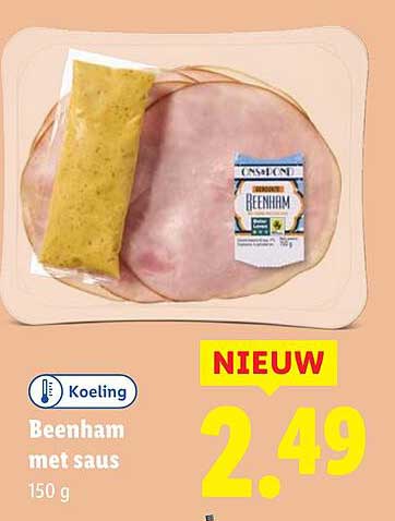 Beenham met saus