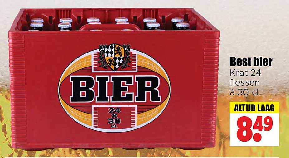 Best bier Krat 24 flessen à 30 cl.