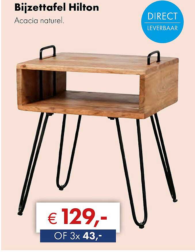 Bijzettafel Hilton