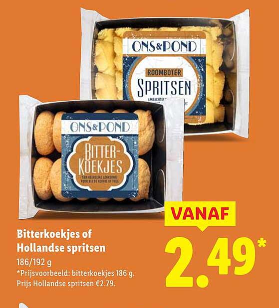Bitterkoekjes of Hollandse spritsen