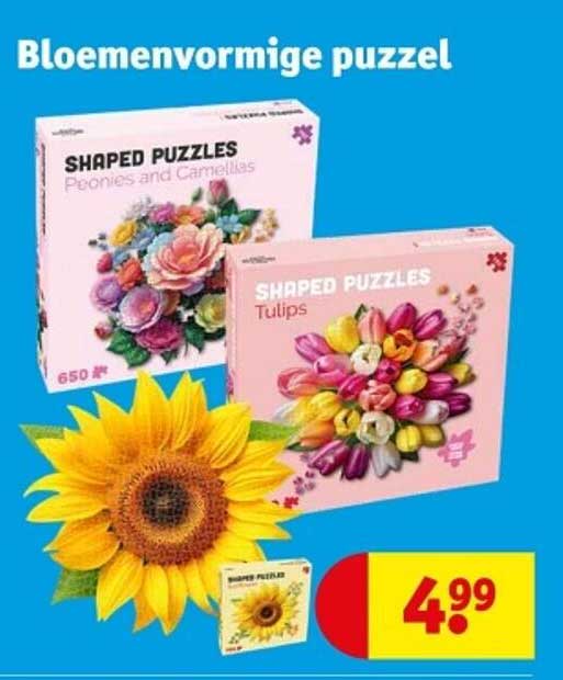 Bloemenvormige puzzel