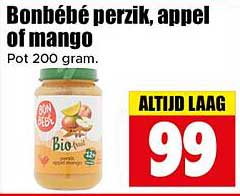 Bonbébè perzik, appel of mango