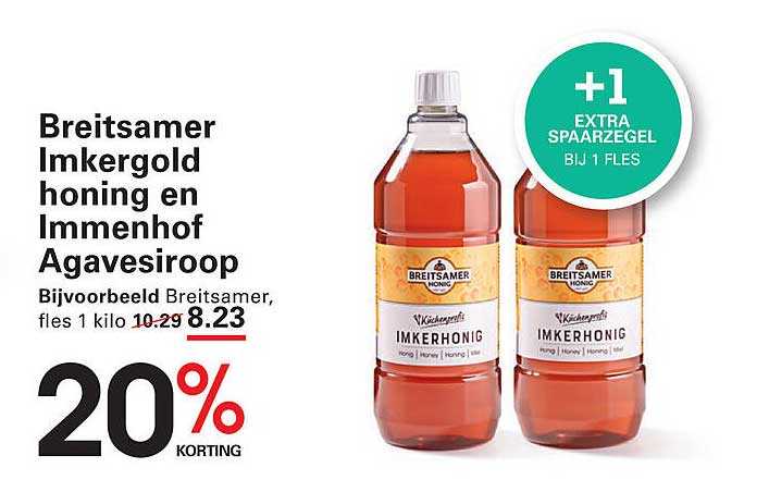 Breitsamer Imkergold honing en Immenhof Agavesiroop