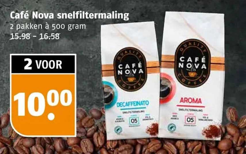 Café Nova snelfiltermaling