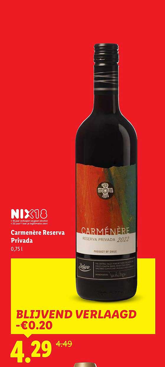 Carmènère Reserva Privada 2022