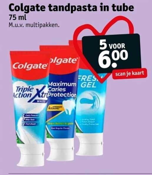 Colgate tandpasta in tube 75 ml