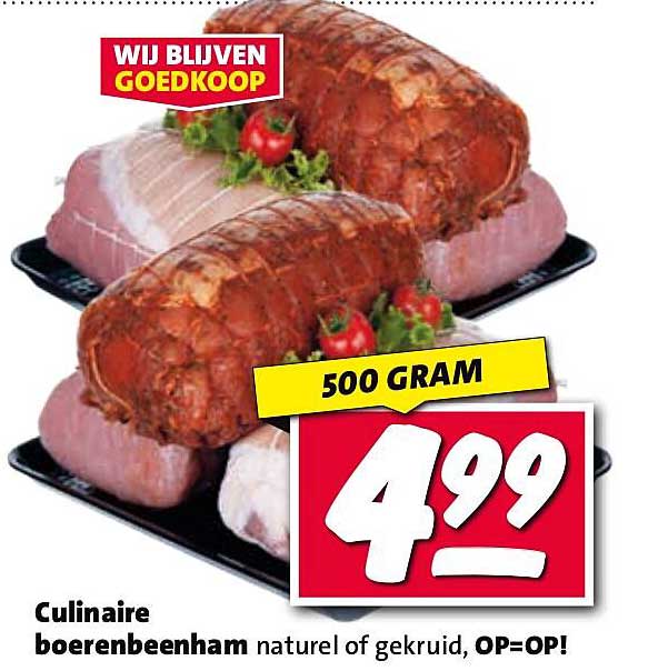 Culinaire boerenbeenham natuur of gekruid, OP=OP!
