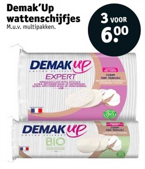 Demak'Up watten schijfjes 3 VOOR 6.00