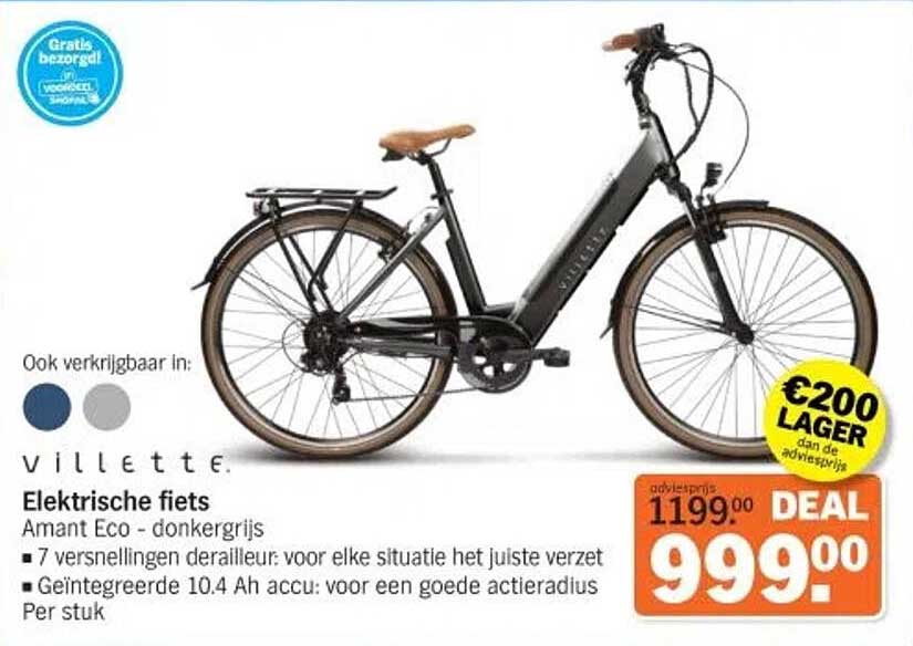 Elektrische fiets Amant Eco - donkergrijs