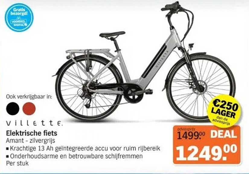 Elektrische fiets Amant - zilvergrijs