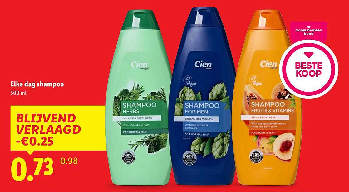 Elke dag shampoo