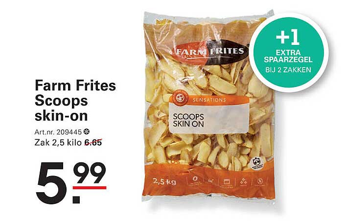 Farm Frites Scoops skin-on