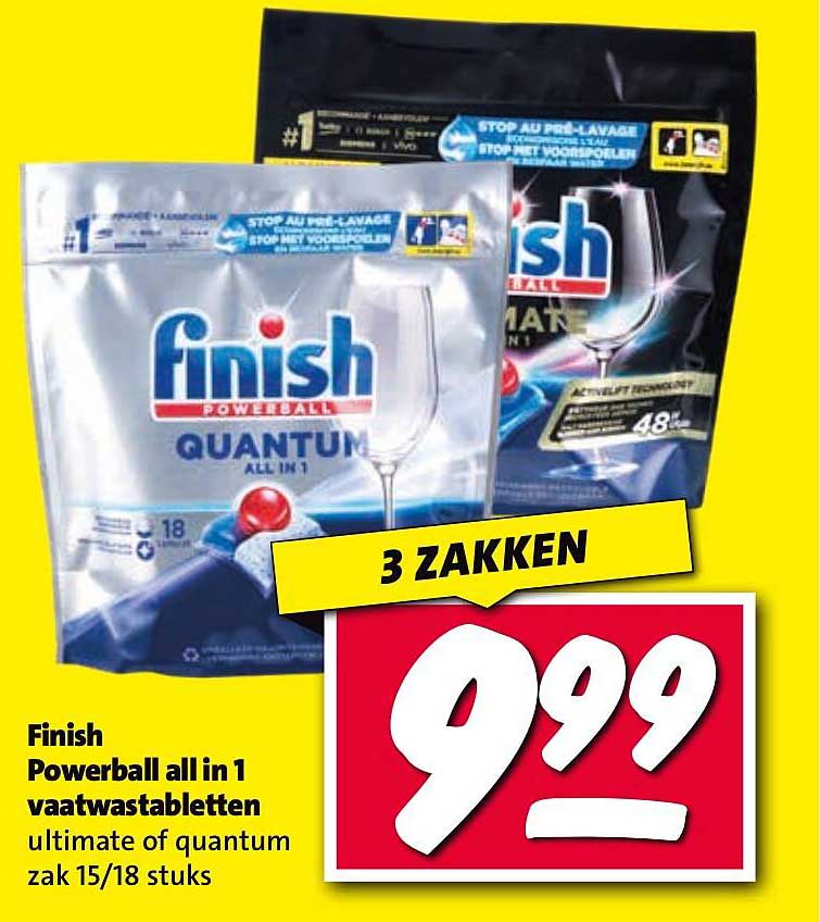 Finish Powerball all in 1 vaatwastabletten