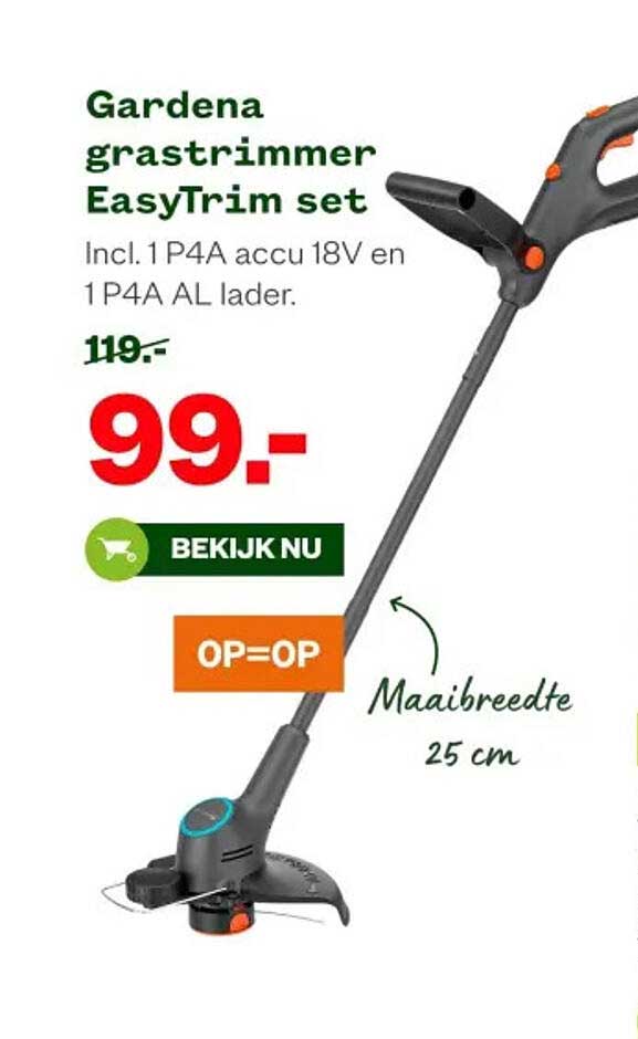 Gardena grastrimmer EasyTrim set