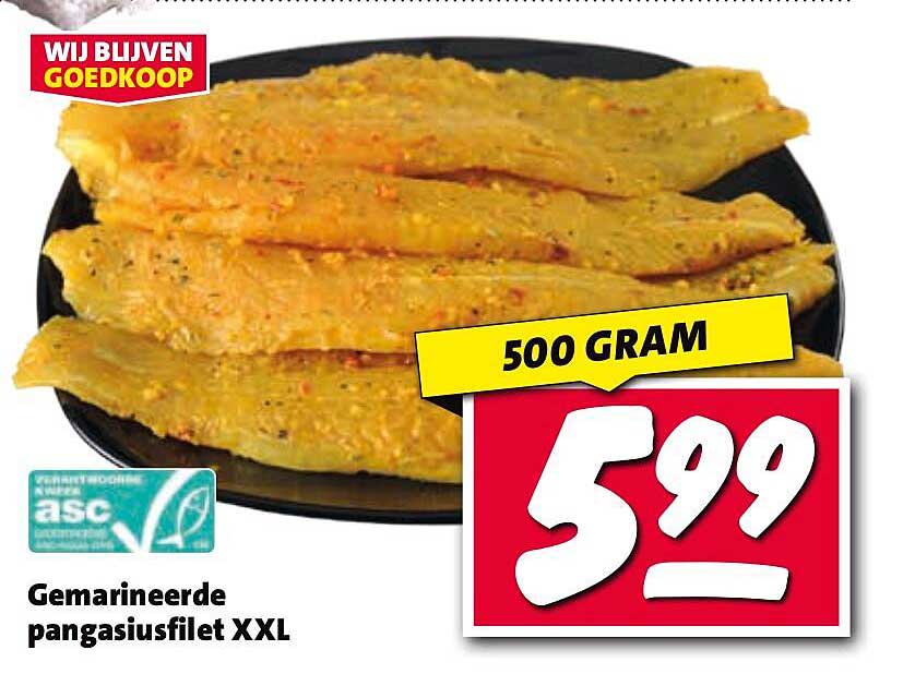 Gemarineerde pangasiusfilet XXL