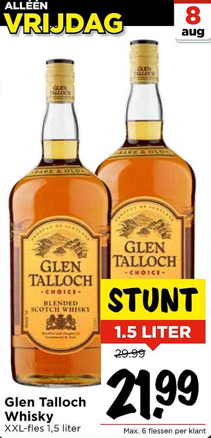 Glen Talloch Whisky XXL-fles 1,5 liter