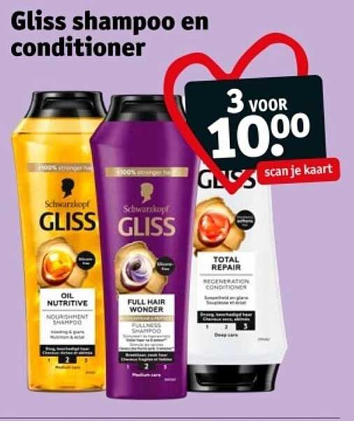 Gliss shampoo en conditioner