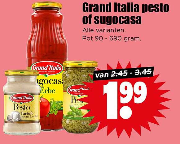 Grand Italia pesto of sugocasa