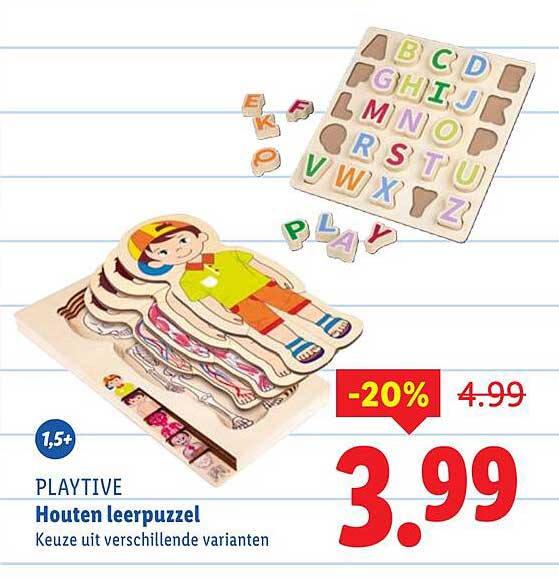 Houten leerpuzzel