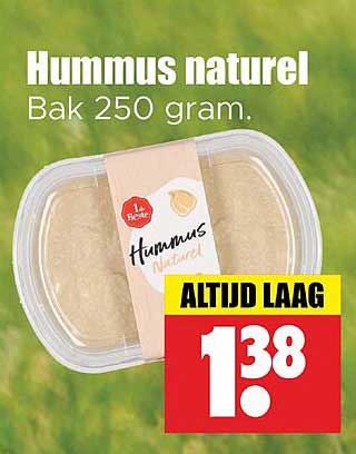 Hummus naturel Bak 250 gram.