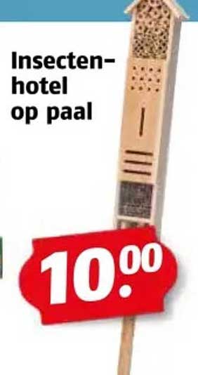 Insecten-hotel op paal