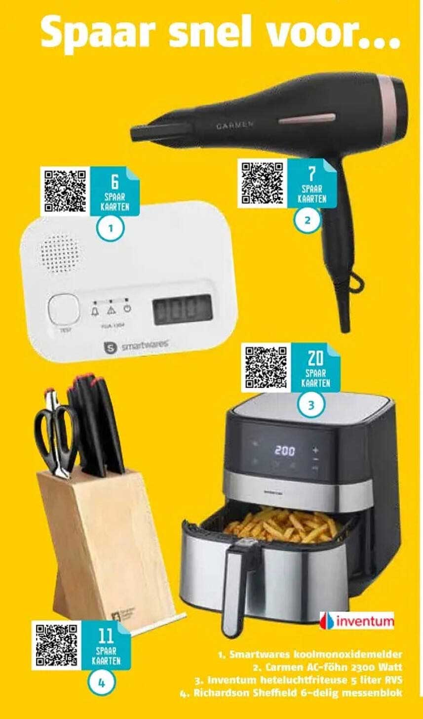 inventum heteluchtfriteuse 5 liter RVS
