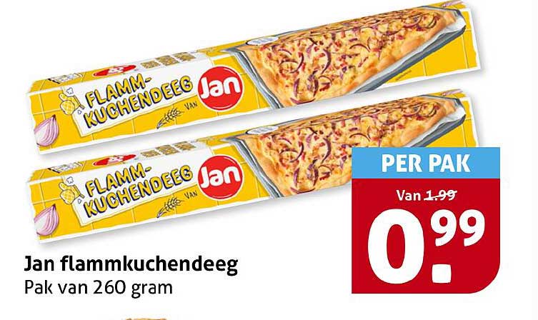 Jan flammkuchendeeg Pak van 260 gram