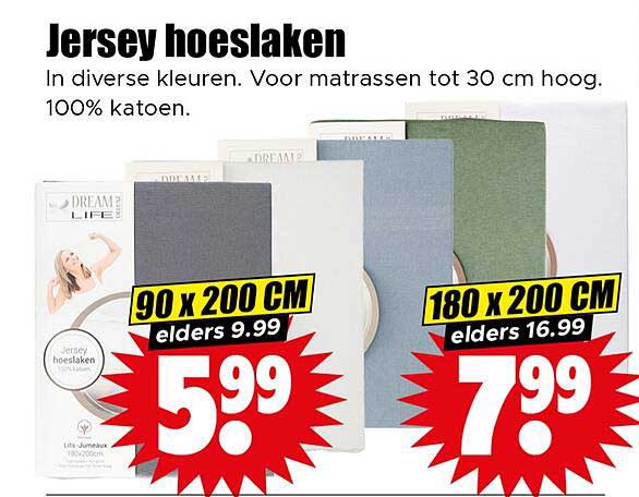 Jersey hoeslaken