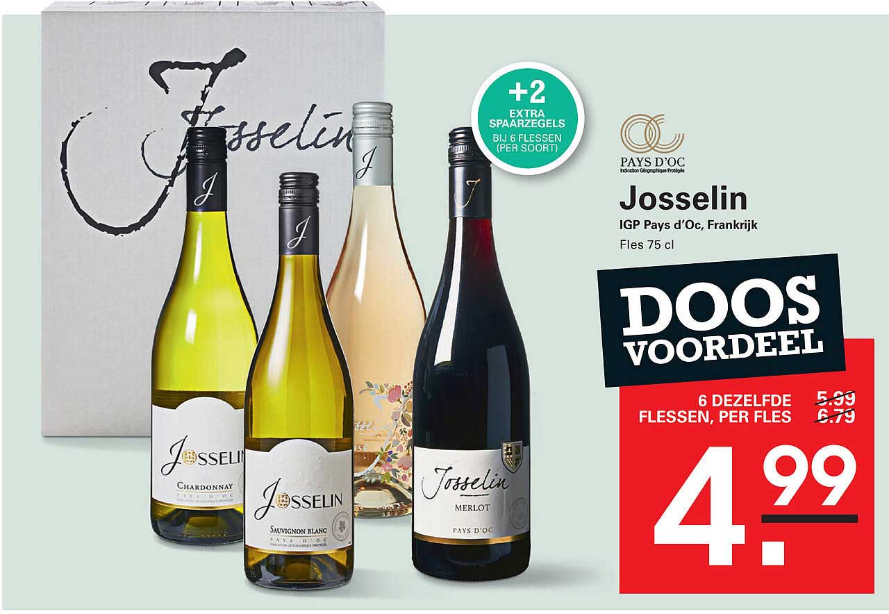 Josselin IGP Pays d'Oc, Frankrijk Fles 75 cl