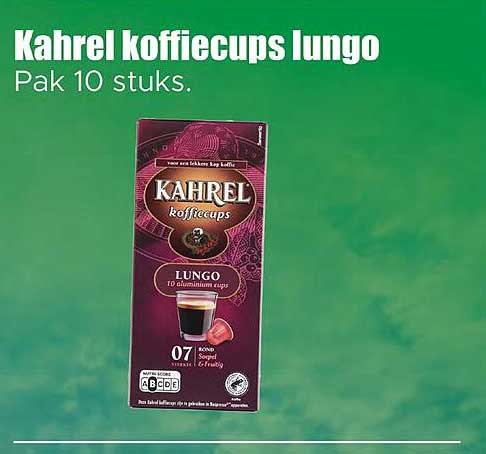 Kahrel koffiecups lungo Pak 10 stuks.