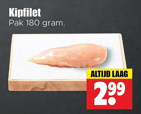 Kipfilet Pak 180 gram.