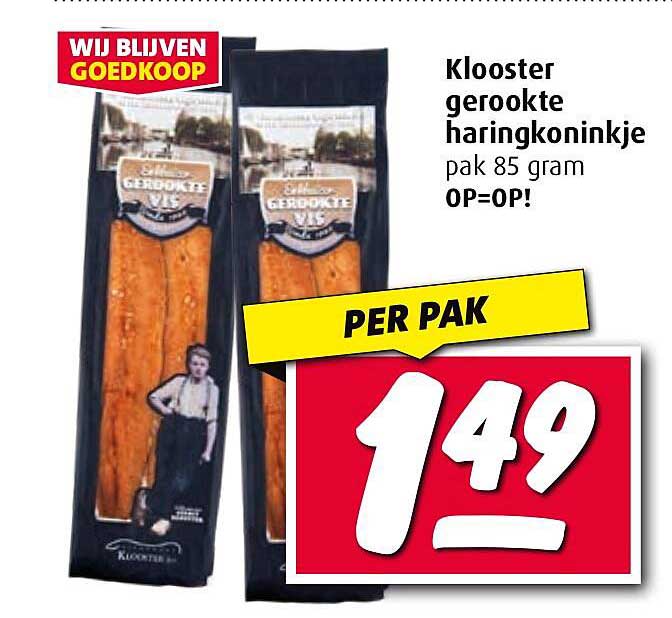 Klooster gerookte harinkoninkje pak 85 gram