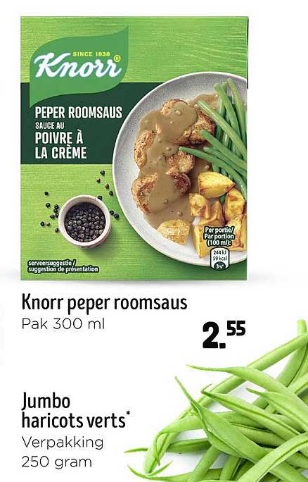 Knorr peper roomsaus