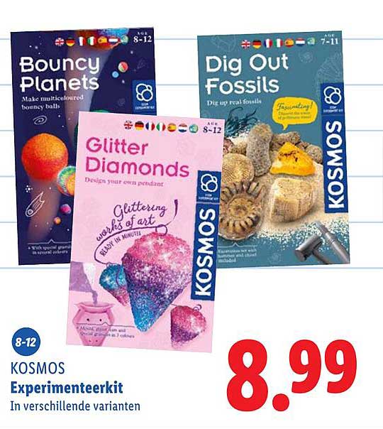 KOSMOS Experimenteerkit In verschillende varianten