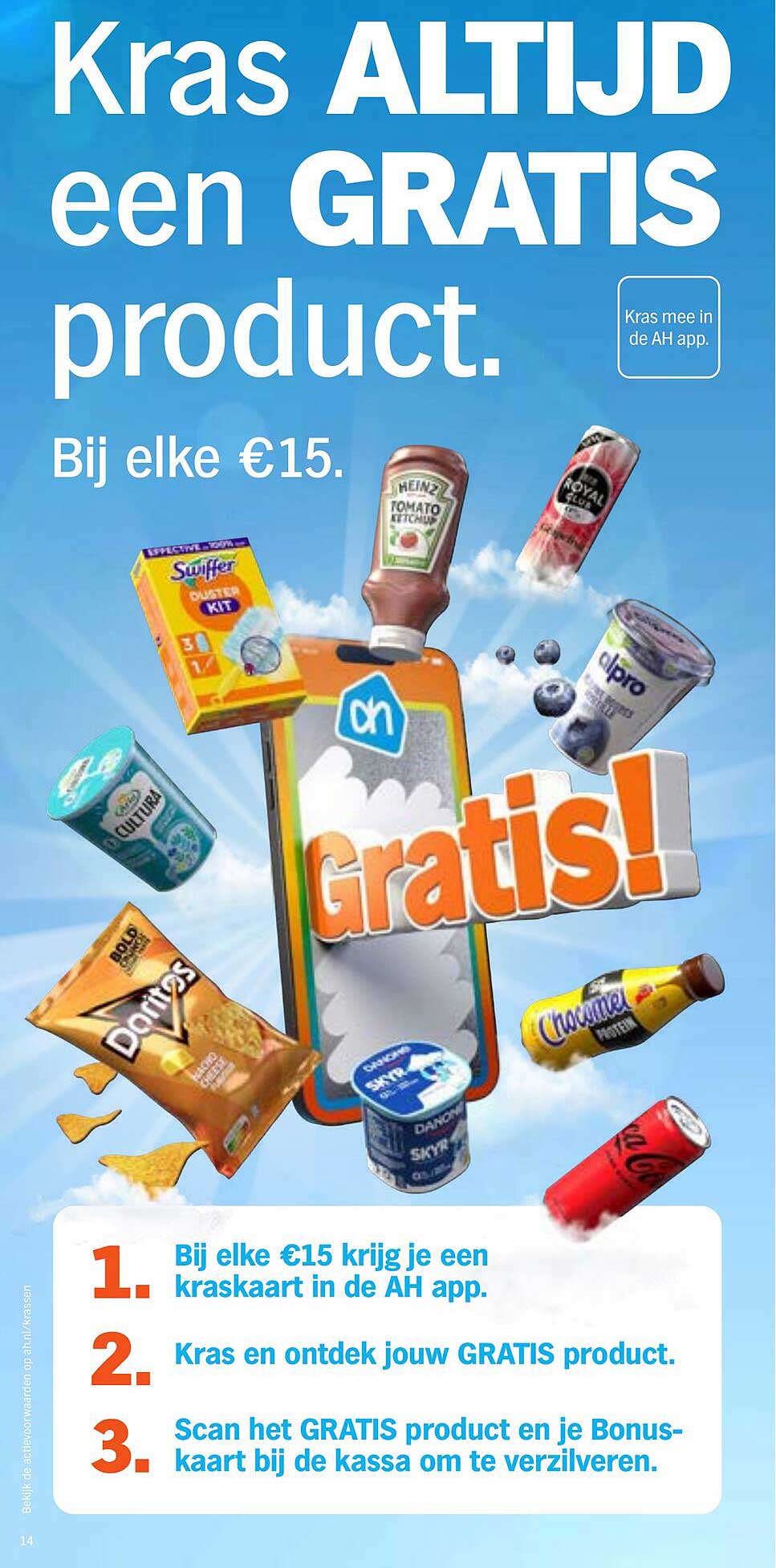 Kras ALTijd een GRATIS product.