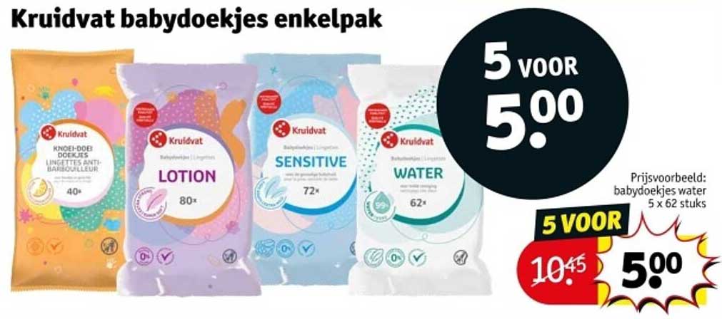 Kruidvat babydoekjes enkelpak