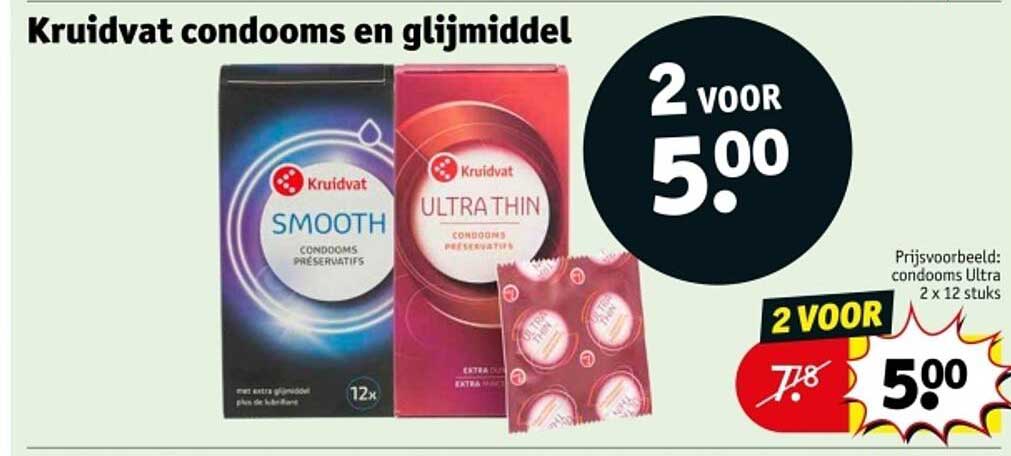 Kruidvat condooms en glijmiddel