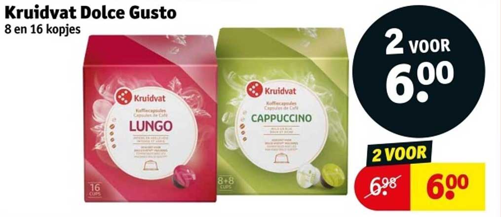 Kruidvat Dolce Gusto 8 en 16 kopjes